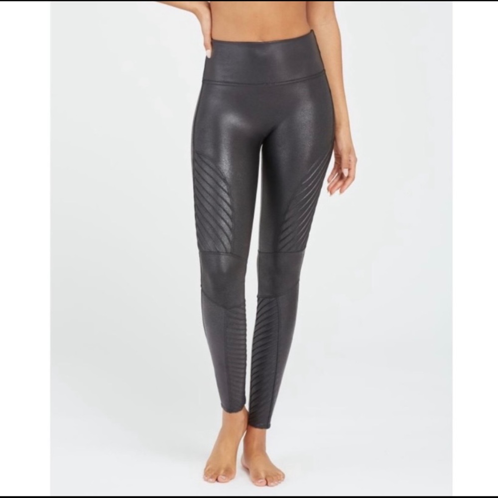 Spanx Faux Moto Leggings